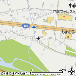 埼玉県深谷市小前田382周辺の地図