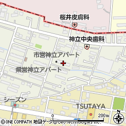 市営神立アパート周辺の地図