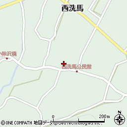 長野県東筑摩郡朝日村西洗馬1666-1周辺の地図