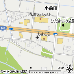 埼玉県深谷市小前田408周辺の地図