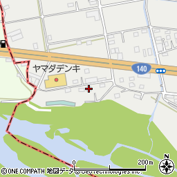 埼玉県深谷市小前田318周辺の地図