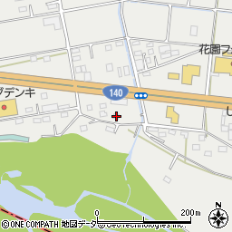 埼玉県深谷市小前田332周辺の地図