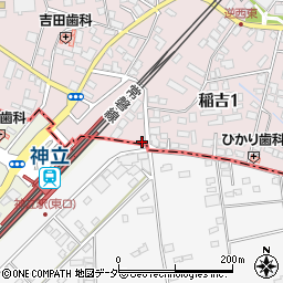 井坂ミート周辺の地図