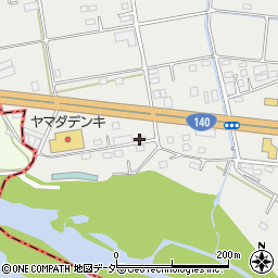 埼玉県深谷市小前田306周辺の地図