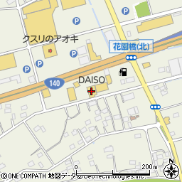 ダイソー深谷花園店周辺の地図