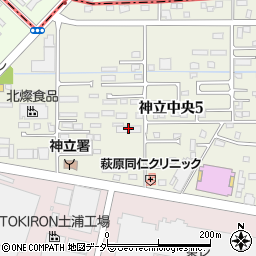 伊賀屋土浦工場周辺の地図