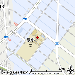 行田市役所　泉太井学童保育室周辺の地図
