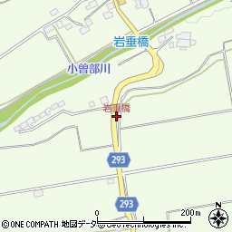 岩垂橋周辺の地図