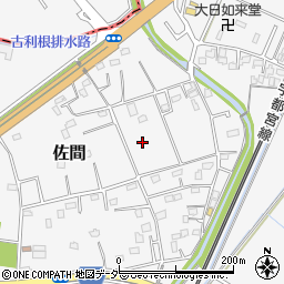 埼玉県久喜市佐間周辺の地図