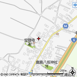 茨城県土浦市中貫1857周辺の地図