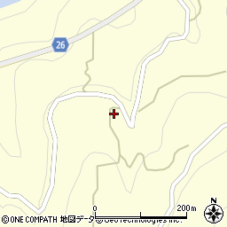 長野県松本市奈川入山周辺の地図