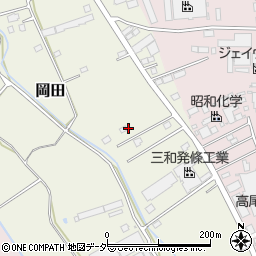 茨城県常総市岡田402周辺の地図