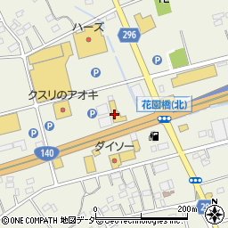 東日本三菱自動車販売（株）花園インター店周辺の地図