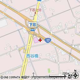 埼玉県行田市下忍645周辺の地図