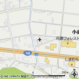 埼玉県深谷市小前田365周辺の地図