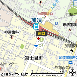 加須駅南口周辺の地図