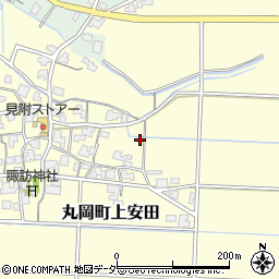 福井県坂井市丸岡町上安田周辺の地図