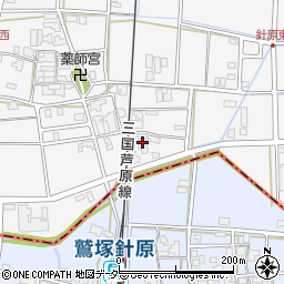 三田機業場周辺の地図