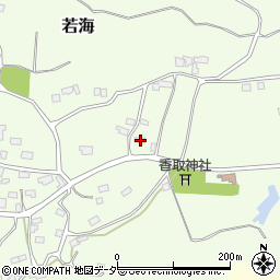 茨城県行方市若海485周辺の地図