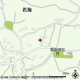 茨城県行方市若海498周辺の地図