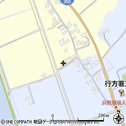 茨城県行方市八木蒔223-1周辺の地図