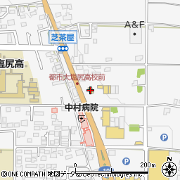 ファミリーマート塩尻高出店周辺の地図