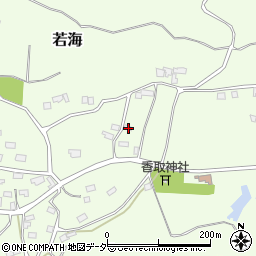 茨城県行方市若海487周辺の地図
