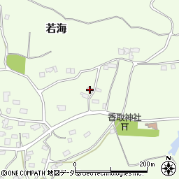 茨城県行方市若海497周辺の地図