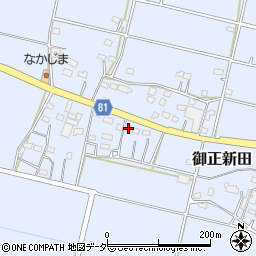 埼玉県熊谷市御正新田498周辺の地図