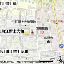 坂井市役所コミュニティセンター　江留上コミュニティセンター周辺の地図