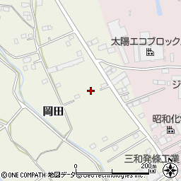 茨城県常総市岡田407周辺の地図