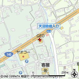 ゲオ寄居店周辺の地図