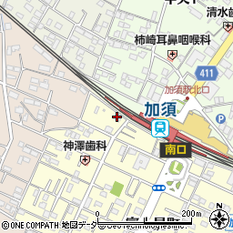 東京新聞加須西部専売所周辺の地図