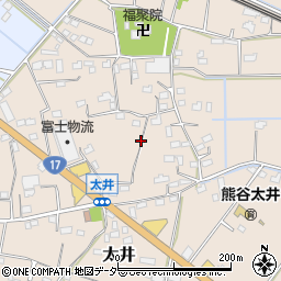 〒360-0025 埼玉県熊谷市太井の地図