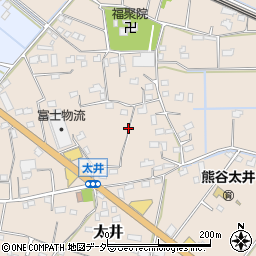 埼玉県熊谷市太井周辺の地図