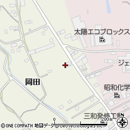 茨城県常総市岡田407-3周辺の地図