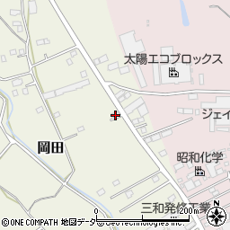 茨城県常総市岡田407-1周辺の地図