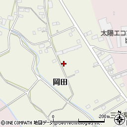 茨城県常総市岡田411周辺の地図