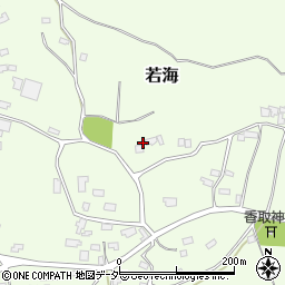 茨城県行方市若海518周辺の地図