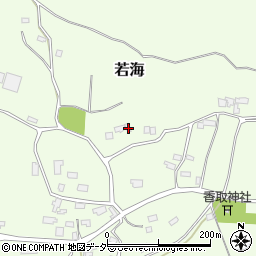 茨城県行方市若海519周辺の地図