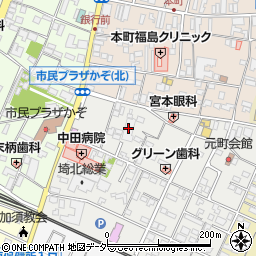 加須青果市場周辺の地図