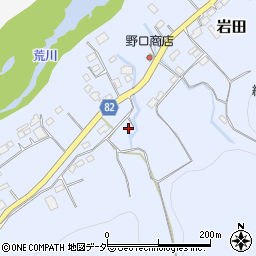 埼玉県秩父郡長瀞町岩田150周辺の地図