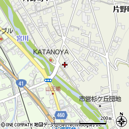 岐阜県高山市片野町2丁目178周辺の地図