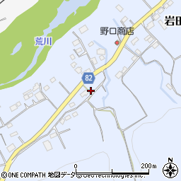 埼玉県秩父郡長瀞町岩田127周辺の地図