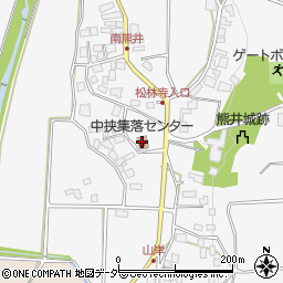 南熊井中挟集落センター周辺の地図