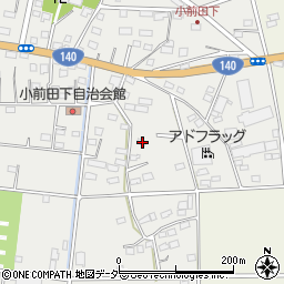 埼玉県深谷市小前田665周辺の地図