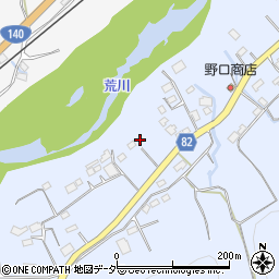 埼玉県秩父郡長瀞町岩田117周辺の地図