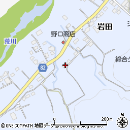 埼玉県秩父郡長瀞町岩田208周辺の地図