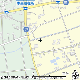 埼玉県深谷市本田4380-1周辺の地図