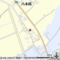 茨城県行方市八木蒔384周辺の地図